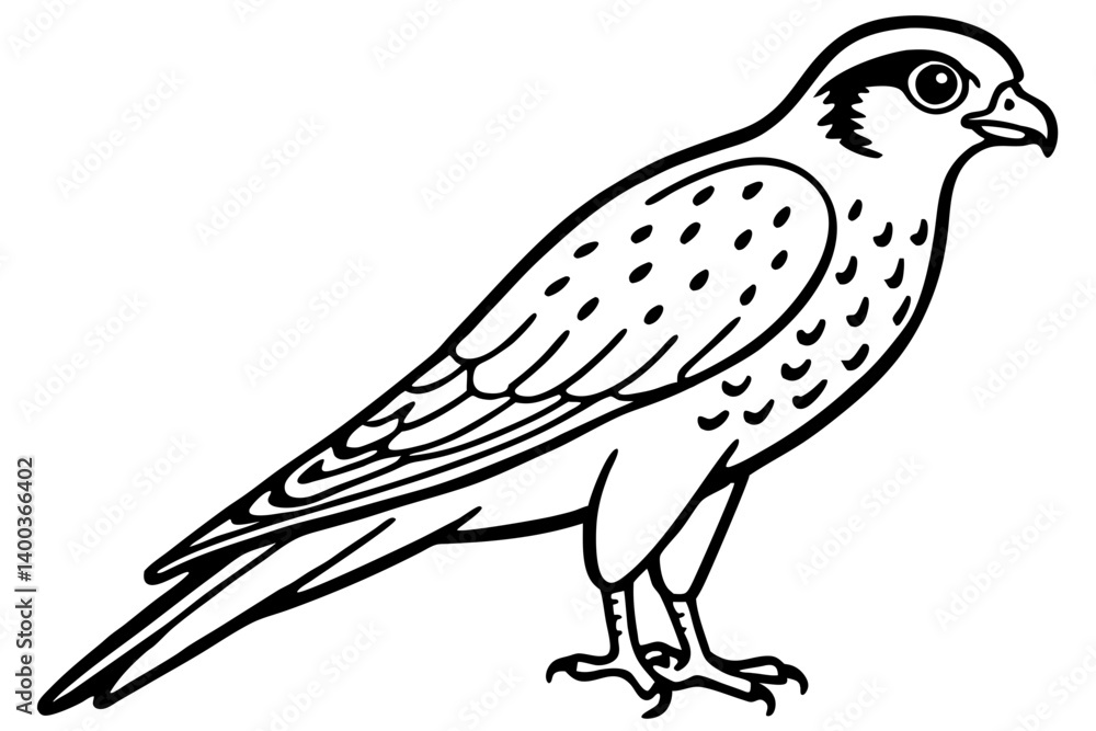 Fototapeta premium Kestrel Abstract Linework