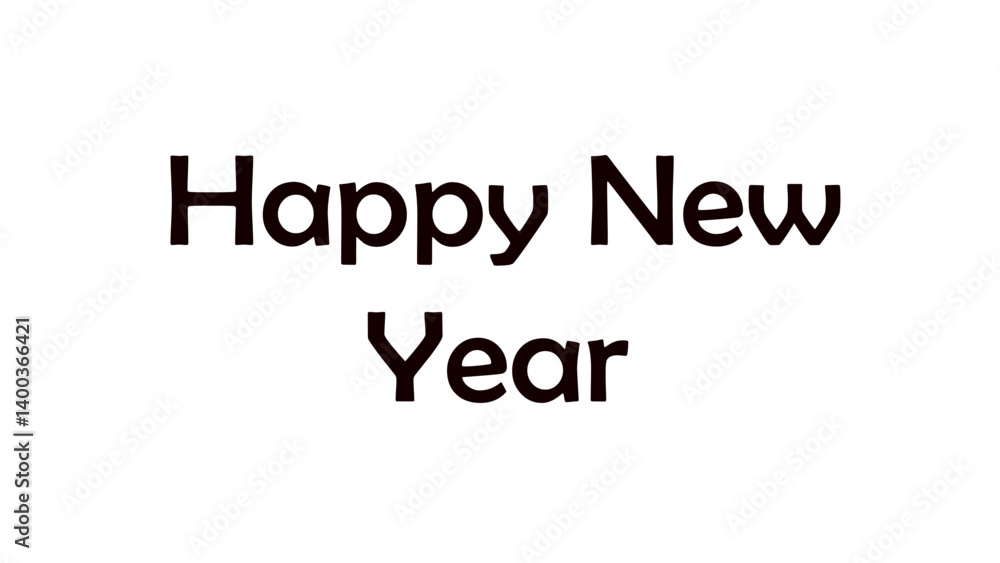 Happy new year text design for inspirational and motivational quotes, typography, modern and stylish motivational quotes typography slogan. Happy new year text design for inspirational and motivational quotes, typography, modern and stylish motivational quotes typography slogan.