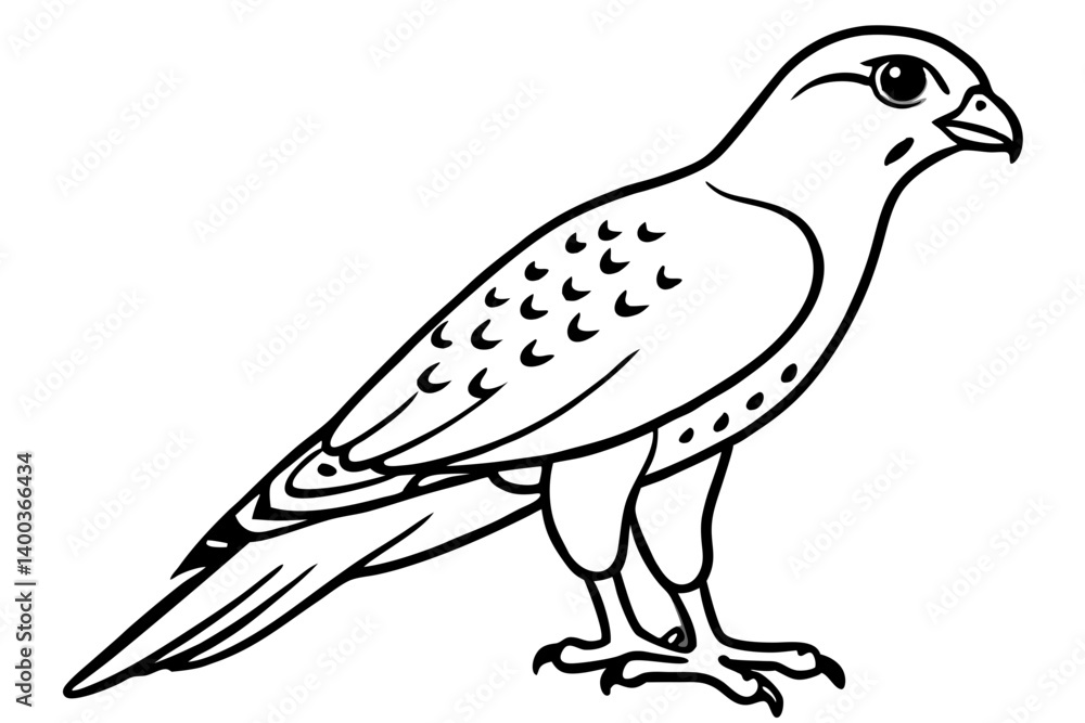 Fototapeta premium Kestrel Abstract Linework