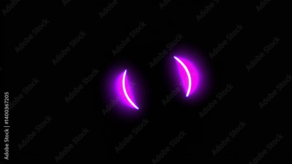 Abstract Purple Neon Light Glowing in the Dark Abstract Purple Neon Light Glowing in the Dark