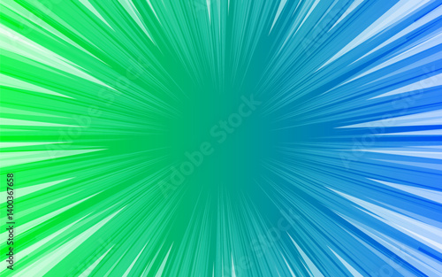 Radial comic background. Speed ​​line wallpaper with pop art halftone texture. Anime cartoon ray burst background for poster, banner, print, magazine, cover.