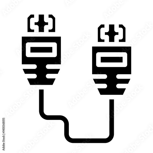 Vector Design Hdmi Cable Icon Style