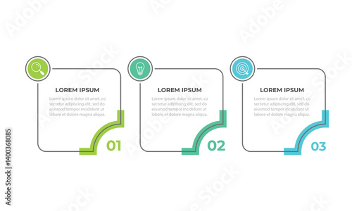 Business infographic template design. 3 options or steps timeline infographic design. Can be used for process diagram, presentations, workflow layout, flow chart, steps, banner.