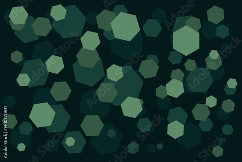 Green hexagon shapes make a soft abstract background style, ideal for nature graphics, eco visuals, or health-related content