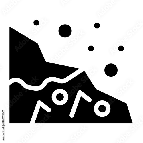 Snow Avalanche Icon Style