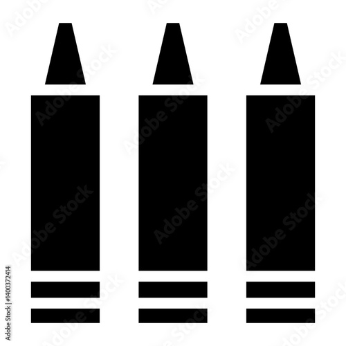 Pencil Crayon Icon Style