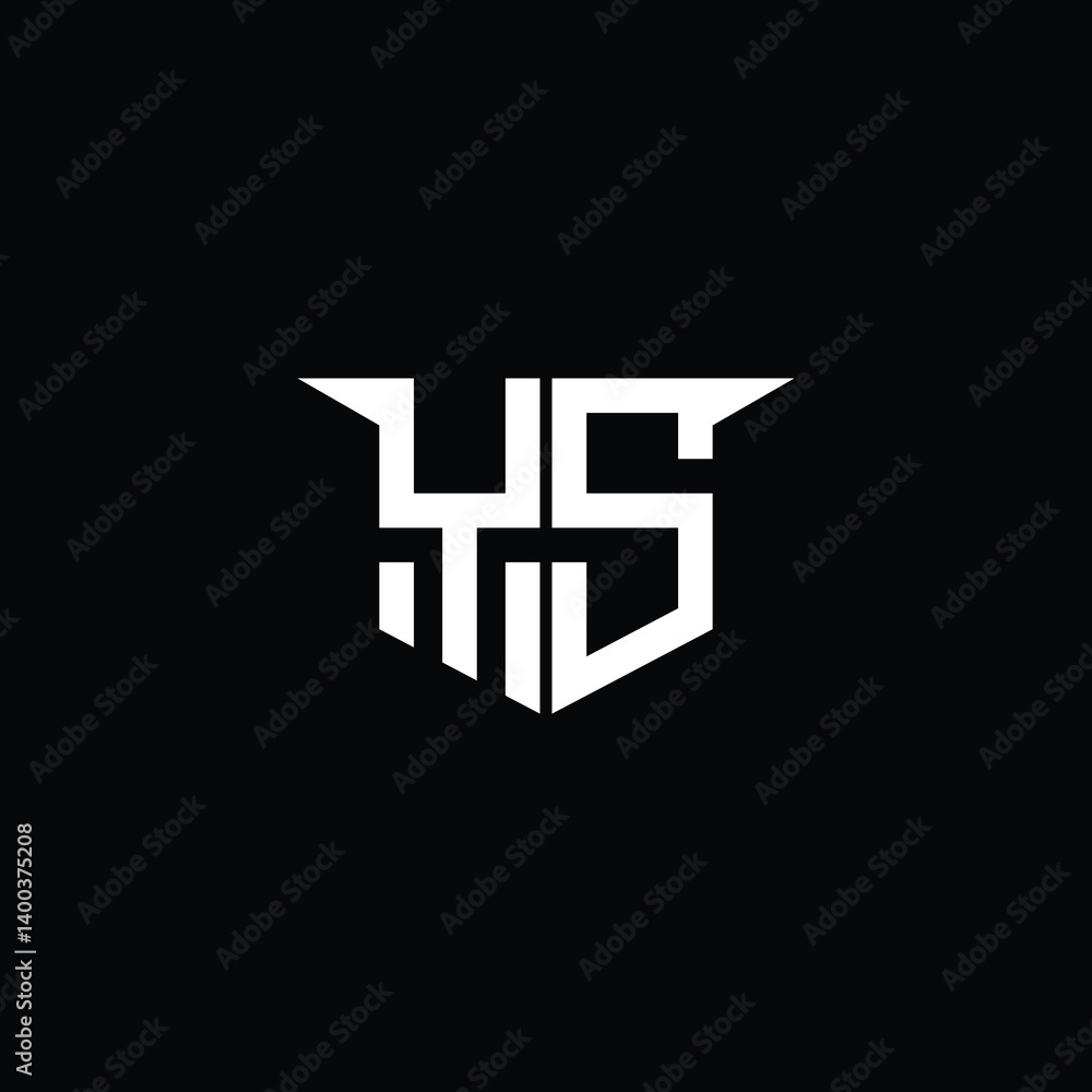 Fototapeta premium Modern Construction Logo with Symmetrical Design