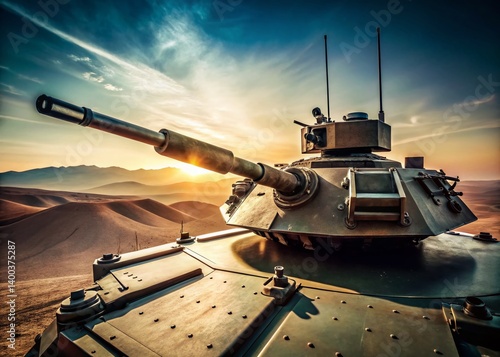 Minimalist Military Vehicle Turret Rotation - Rooftop Defense System