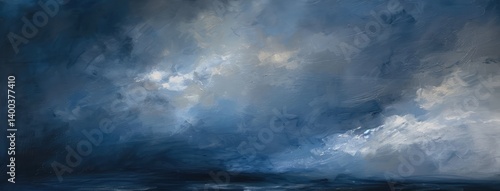 Obraz na płótnie Tranquil Blue Horizons w salonie