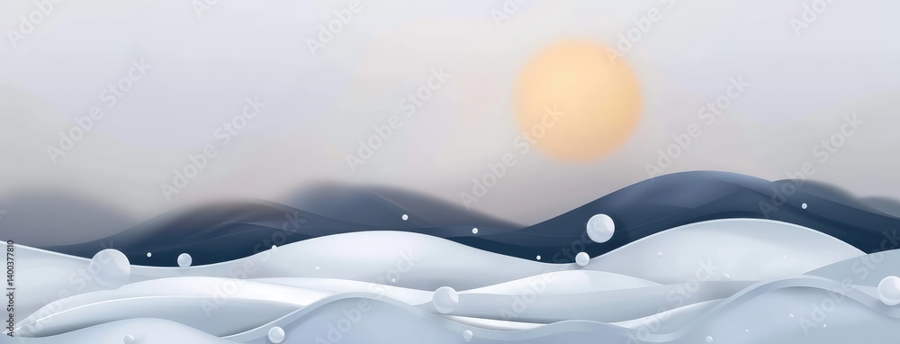 Tranquil Winter Horizon