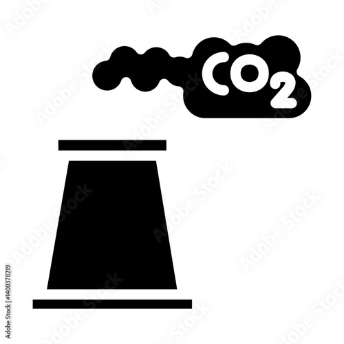 Carbon dioxide Icon Style