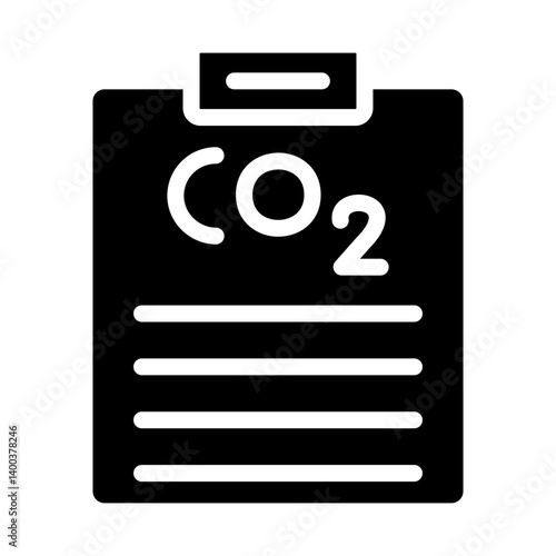 Carbon dioxide Report Icon Style