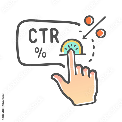 click through rate ctr icon, click through rate ctr vector illustration-simple illustration of click through rate ctr, perfect for click through rate ctr logos and icons