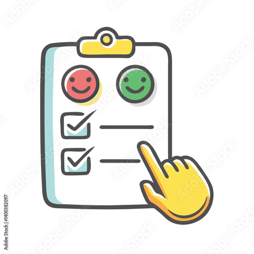 customer survey icon, customer survey vector illustration-simple illustration of customer survey, perfect for customer survey logos and icons