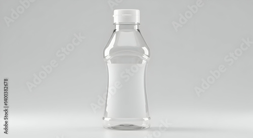 Wallpaper Mural Clear Plastic Bottle With White Label Torontodigital.ca