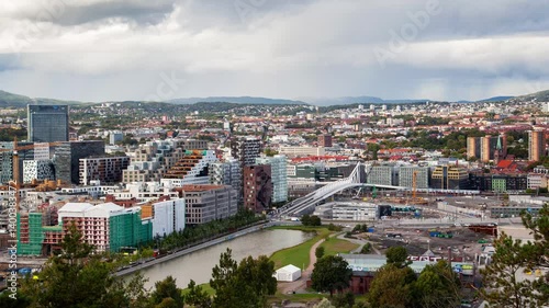 Wallpaper Mural Spectacular Oslo Aerial Timelapse Featuring Urban Development Torontodigital.ca