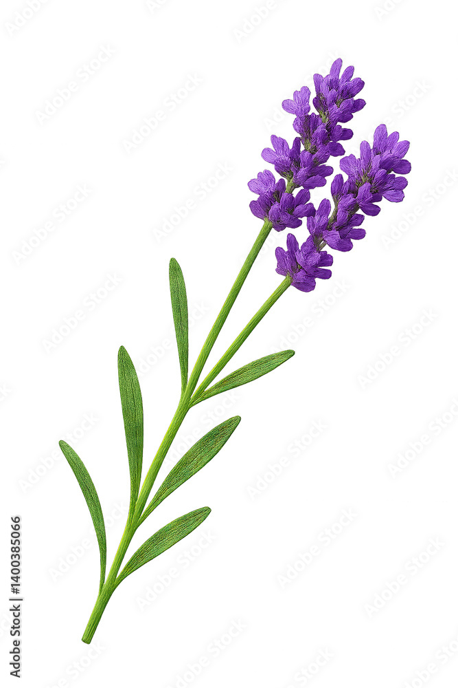 Fototapeta premium Lavender Illustration Isolated on Transparent Background