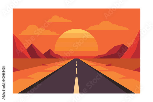 road in desert