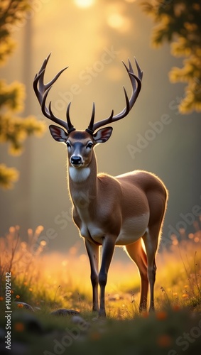 Naklejka deer in the forest