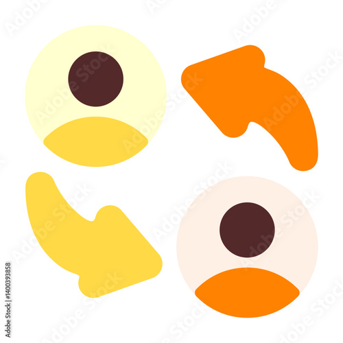Peer to peer Flat Flat Icon