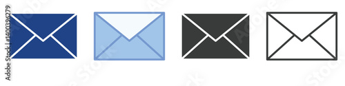 envelop Icons Collection – Multiple Vector Styles Icons