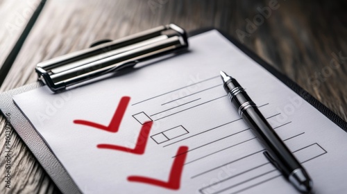 Wallpaper Mural Checklist on clipboard with pen; tasks completed. Torontodigital.ca