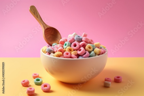 Colorful Joy: A Whimsical Bowl of Cereal
