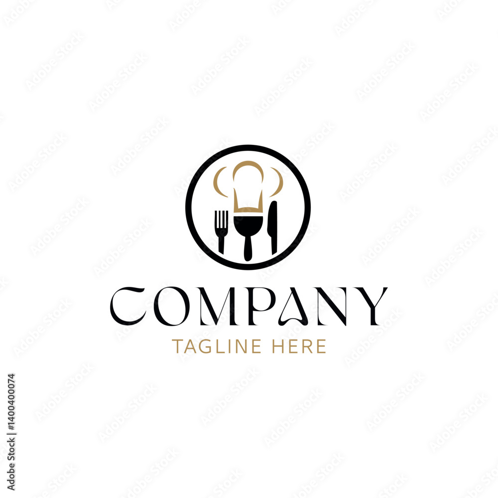 Chef logo for restaurants, culinary brands, and food businesses Chef logo for restaurants, culinary brands, and food businesses