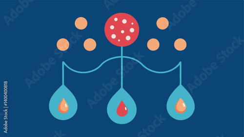 Infusion Cascade A cascading illustration showing droplets of exosomes and fillers mixing together as they are injected creating a synergy effect.