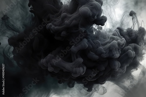Obraz na płótnie Ethereal Ink Swirl w salonie