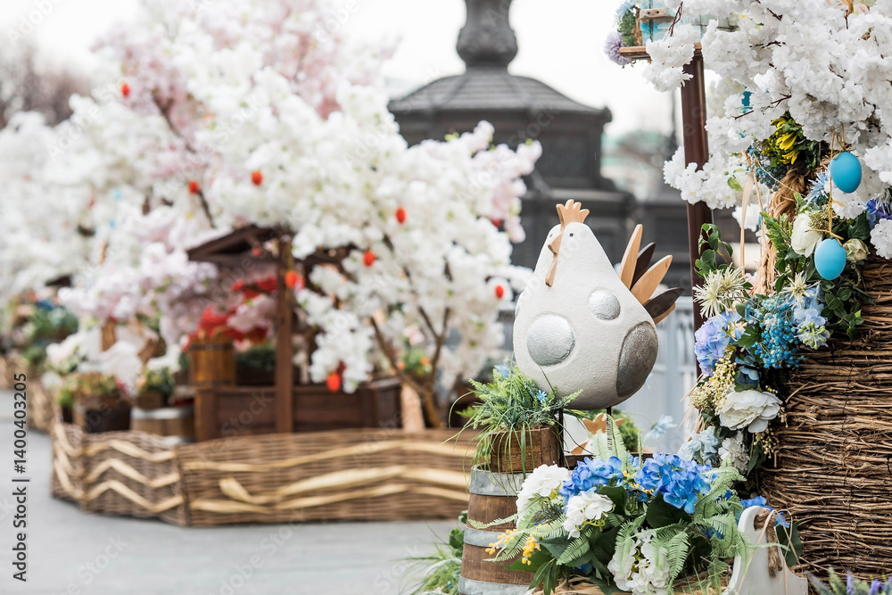 Easter week in the city.Festival