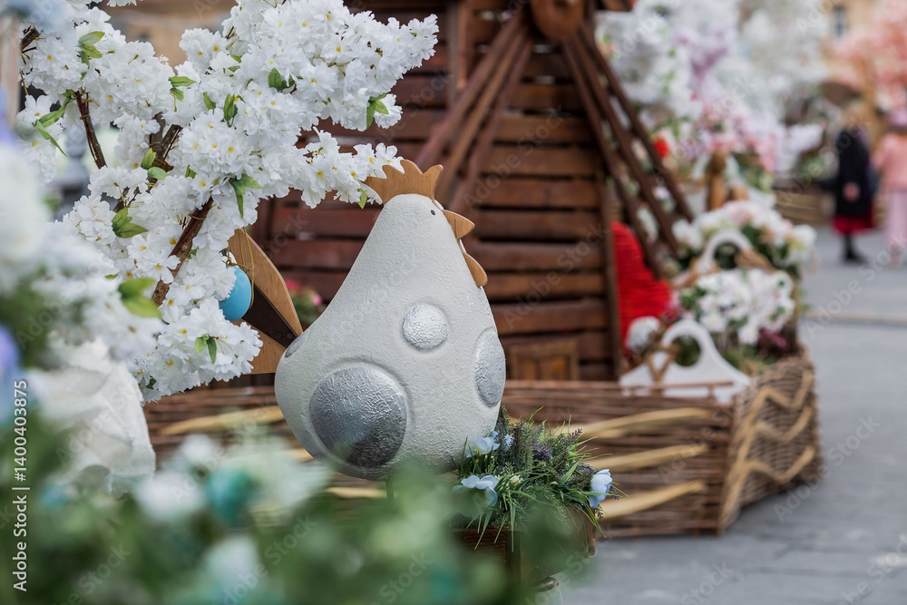 Easter week in the city.Festival