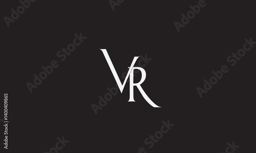 VR, RV , V , R , Abstract Letters Logo Monogram