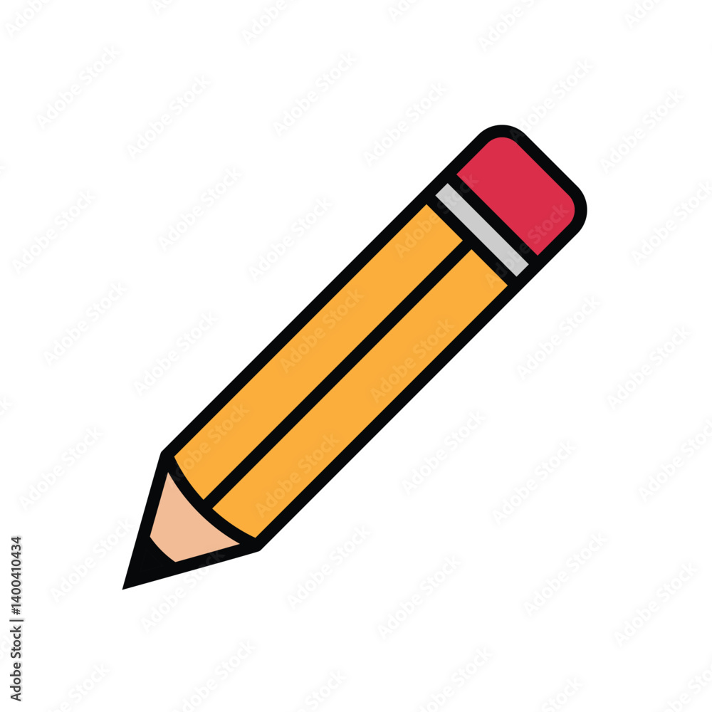 pencil, icon, flat, design, vector, illustrations, education, style, trendy, collections pencil, icon, flat, design, vector, illustrations, education, style, trendy, collections