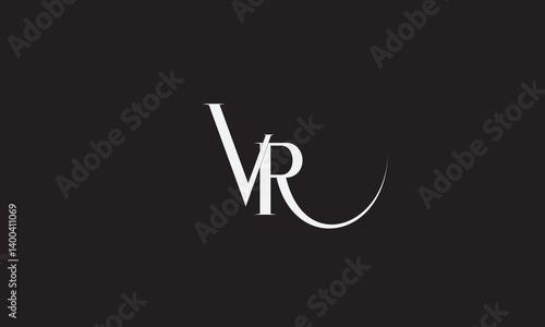 VR, RV , V , R , Abstract Letters Logo Monogram