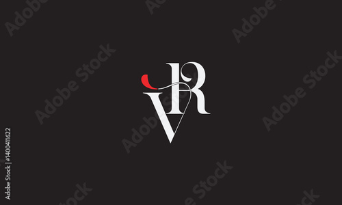 VR, RV , V , R , Abstract Letters Logo Monogram