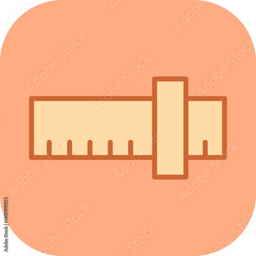 Slide Rule Vector Icon