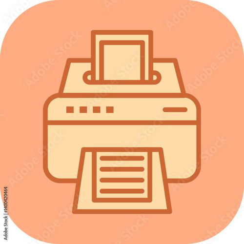 Inkjet Printer Vector Icon