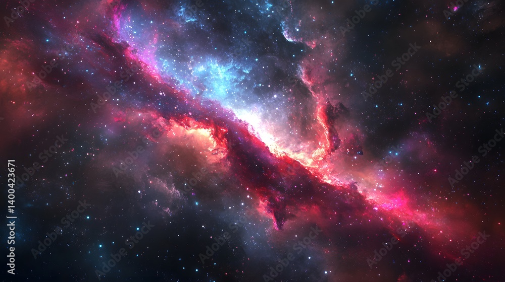 Obraz premium Majestic Star-Forming Region in Deep Space