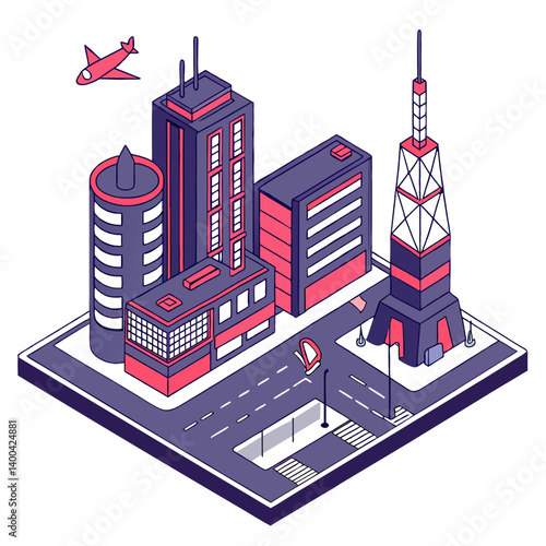 vector illustration of a city