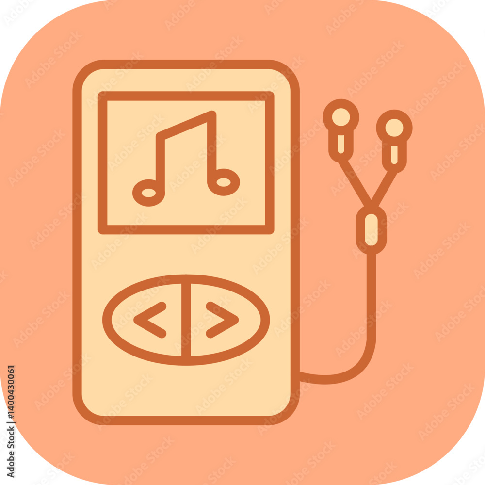 MP3 Player Vector Icon MP3 Player Vector Icon