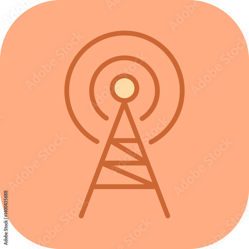Radio Station Vector Icon