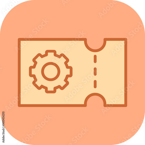Support Ticket Vector Icon