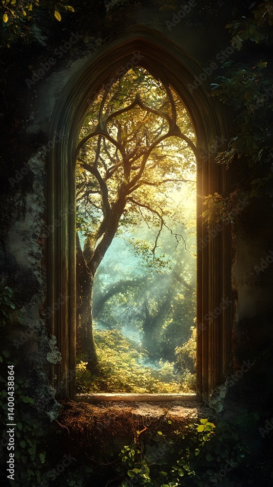 Fototapeta premium A window into another dimension of thought