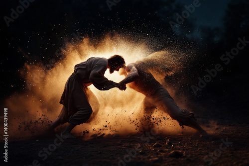 Jacob Wrestles with the Angel of Light 
