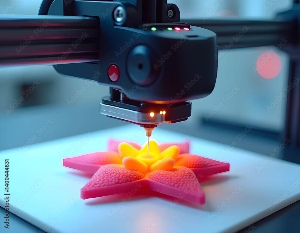 3D Printed Mashed Potatoes – Futuristic Food Technology Concept