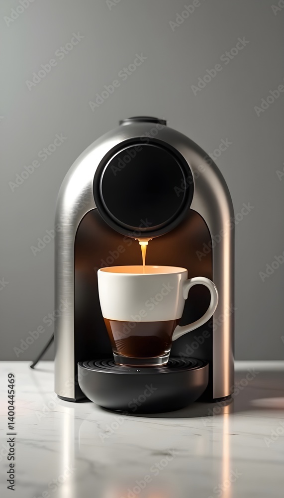 Black Coffee Lungo with Crema from Automatic Espresso Machine