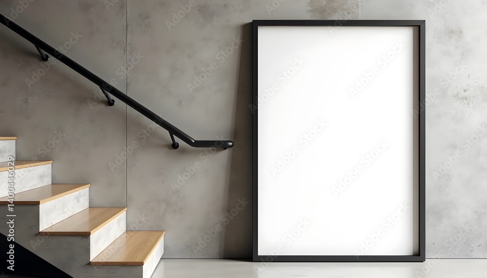 Blank Billboard Poster Mockup in Underground Subway Hall Interior