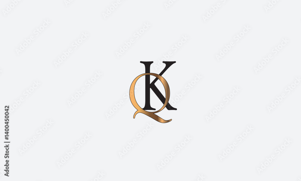QK, KQ , Q , K , Abstract Letters Logo Monogram QK, KQ , Q , K , Abstract Letters Logo Monogram
