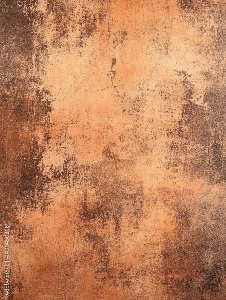 Obraz premium Abstract Copper Texture with Dark Brown Patches, Rustic Background, Warm Tones, Grunge Surface, Detailed Pattern, and Artistic Design